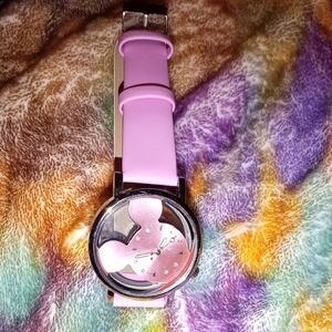 Disney Pink Watch with Mouse Ears Design
